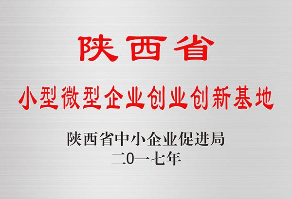 陕西省小型微型企业创业创新基地